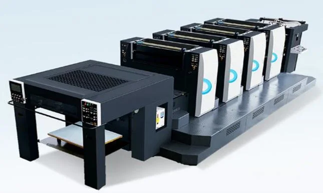 Automatische Hochgeschwindigkeitsvier Farboffsetdruck-Maschine