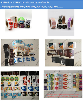 Laserdruck-Maschine Cmyk 320mm Digital Aufkleber-LED