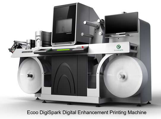 EcooSpark UV-Piezo-LED-Härtung Digitaletikettdruckmaschine Effizienzsteigerung