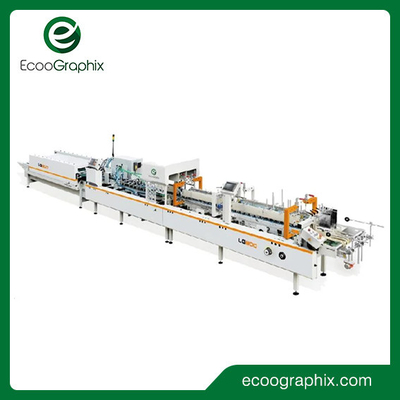 Karton-Ordner Gluer-Hochgeschwindigkeitsmaschine Ecoographix automatische für das Verpacken