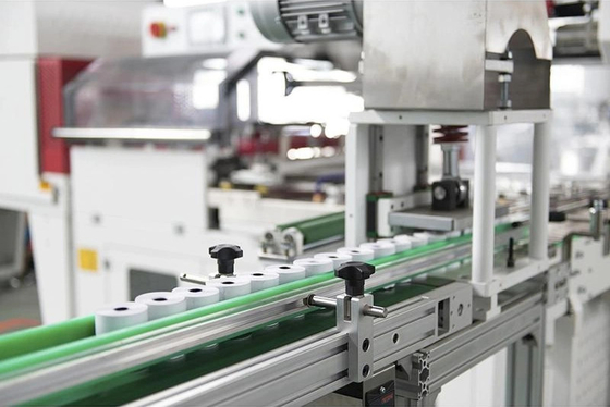Volles automatisches Thermopapier, das Rückspulenmaschine 300m/Min aufschlitzt