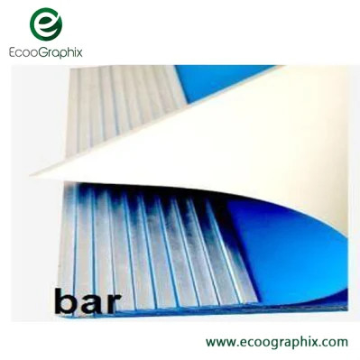 ECOO-BL-E Vollform komprimierbar Druck Gummi Decke 3 Ply Blau Farbe