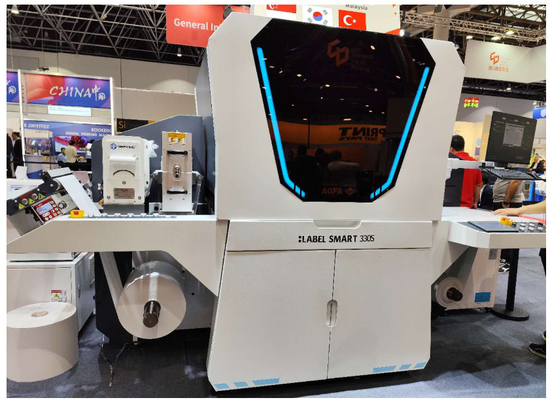 Etikett-Smart UV-Tintenstrahlmaschine Cmyk Vollfarb-Digitaletikettdruckmaschine