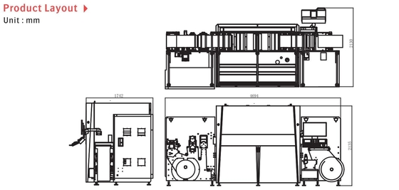Hochpräzisions-Druckkopf-Digitale PET-BOPP-PE-Etikettendruckmaschine