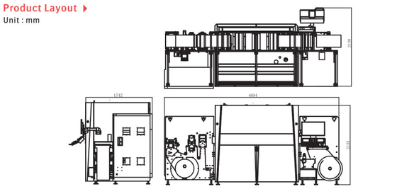 Hochpräzisions-Digital Inkjet-Etiketten-Drucksystem mit 1200dpix1200dpi