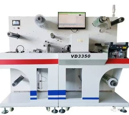 Roll-to-Roll-Digitaletikettenschneidemaschine mit Laminationsoption 27 M/min Geschwindigkeit