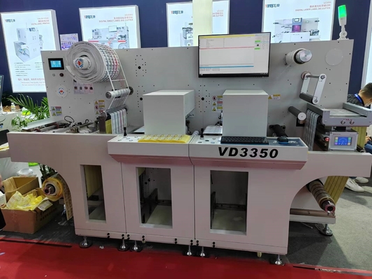 Roll-to-Roll-Digitaletikettenschneidemaschine mit Laminationsoption 27 M/min Geschwindigkeit
