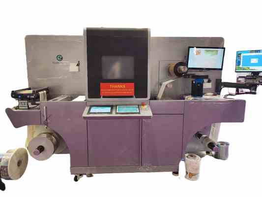 EcooSpark Digital Etikettendruckmaschine mit hoher Auflösung 1440×360 dpi, schneller Druckgeschwindigkeit von 60 m/min und einjähriger Garantie