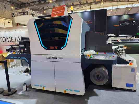 216 mm digitale UV-Etikettendruckmaschine mit 1200*600 dpi Auflösung und Druckgeschwindigkeit von 10 m/min - 75 m/min