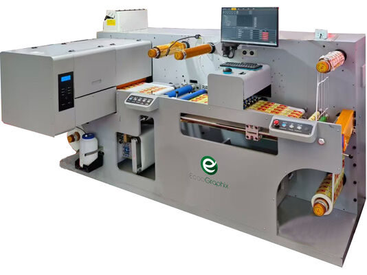 Digitale Etikettendruckmaschine mit Schneid- und Laminationsfunktion