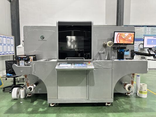 Drop-on-Demand-Tintenstrahl-Roll-to-Roll-Etiketten-Digitale Verzierungsmaschine Ecoospark