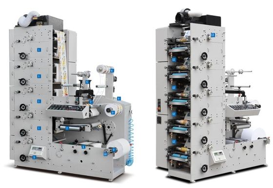 Etikettierklebstoff-Druckmaschine 6Colors 60m/Min Flexo UV