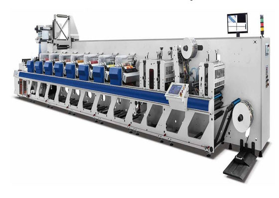 Automatische flexographix Etikettendruckmaschine mit Stanze