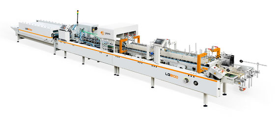 6 Kreuzspulmaschinen-Papierkasten-Karton, der Maschine 5000shipping und Behandlung klebend sich faltet