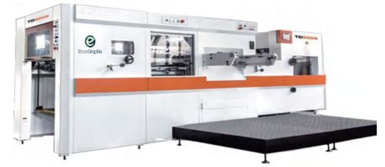 800x580mm automatische Folie, die stempelschneidene Maschine mit dem Abstreifen stempelt