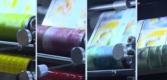 Flexographische klebende Etikettendruckmaschine 360 Grad-Platten-Anpassung