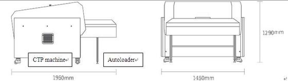 Platten-Herstellungs-Maschine 2400dpi A2 B2 64CH Ctp für Zeitungs-Drucken