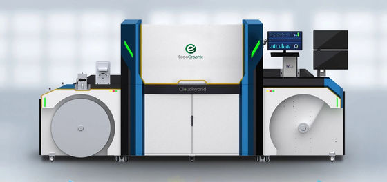 Klebende Flexo-LochstreifenEtikettendruckmaschine 10m/Min