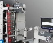 Automatische Flexographische Etikettendruckmaschine mit Druckschneidestation 60 m/min