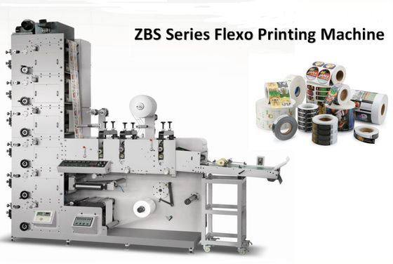 3 Netz-Breite der Farbe60m/Min Flexo UVetikettendruckmaschine-320mm