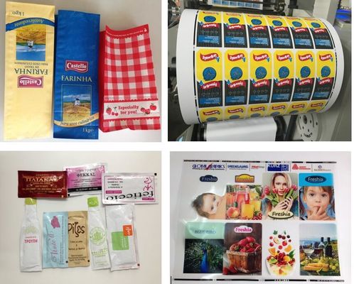 Papierschalen-Aufkleber-Etikettendrucker Machine 60m/Min 6 Farbe-Flexo