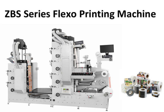 Papierschalen-Aufkleber-Etikettendrucker Machine 60m/Min 6 Farbe-Flexo