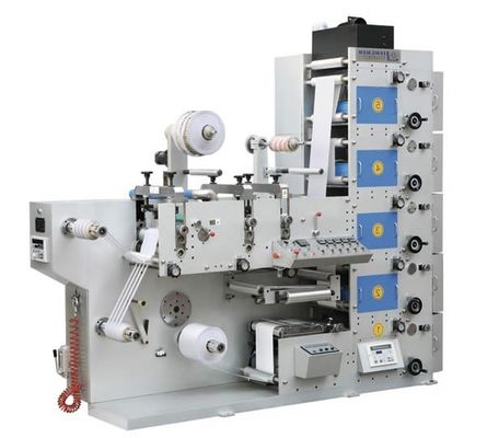 Automatische UVaufkleber Flexo-Druckmaschine rückspulende 600mm