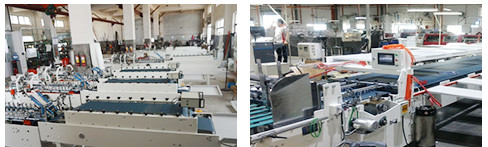 Kasten des Papier-280m/min, der Maschine automatische Fütterungs4 Eckordner Gluer macht